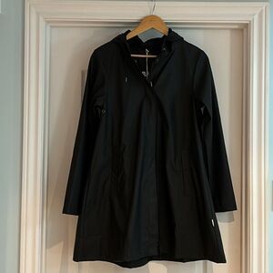 Rains A-Line Raincoat - XS - Black